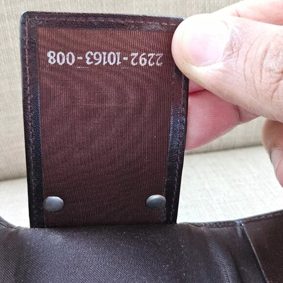 FENDI Keychain Brown Leather 6 Rings Keys Holder Keys Fob Bag Made in Italy - Picture 11 of 11